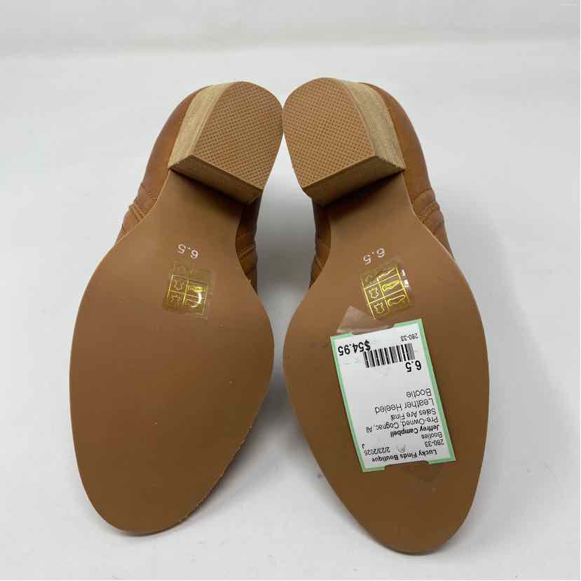 Pre-Owned Shoe Size 6.5 Jeffrey Campbell Cognac Booties