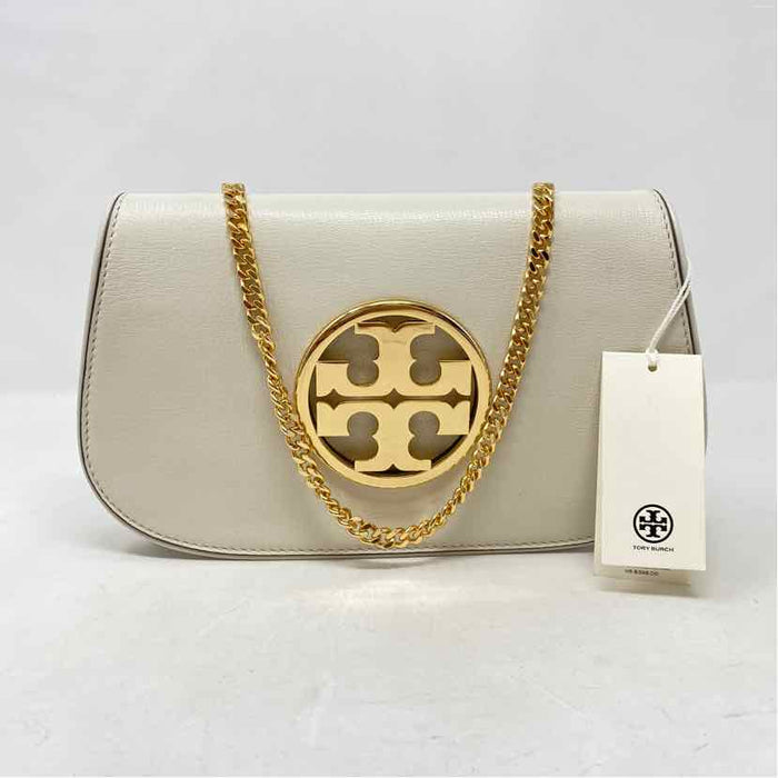 Pre-Owned Tory Burch White Leather Handbag