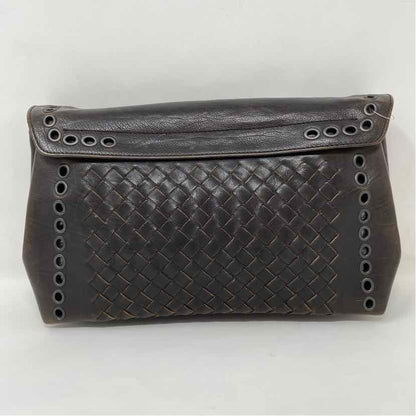 Pre-Owned Bottega Veneta Brown Leather Designer Handbag