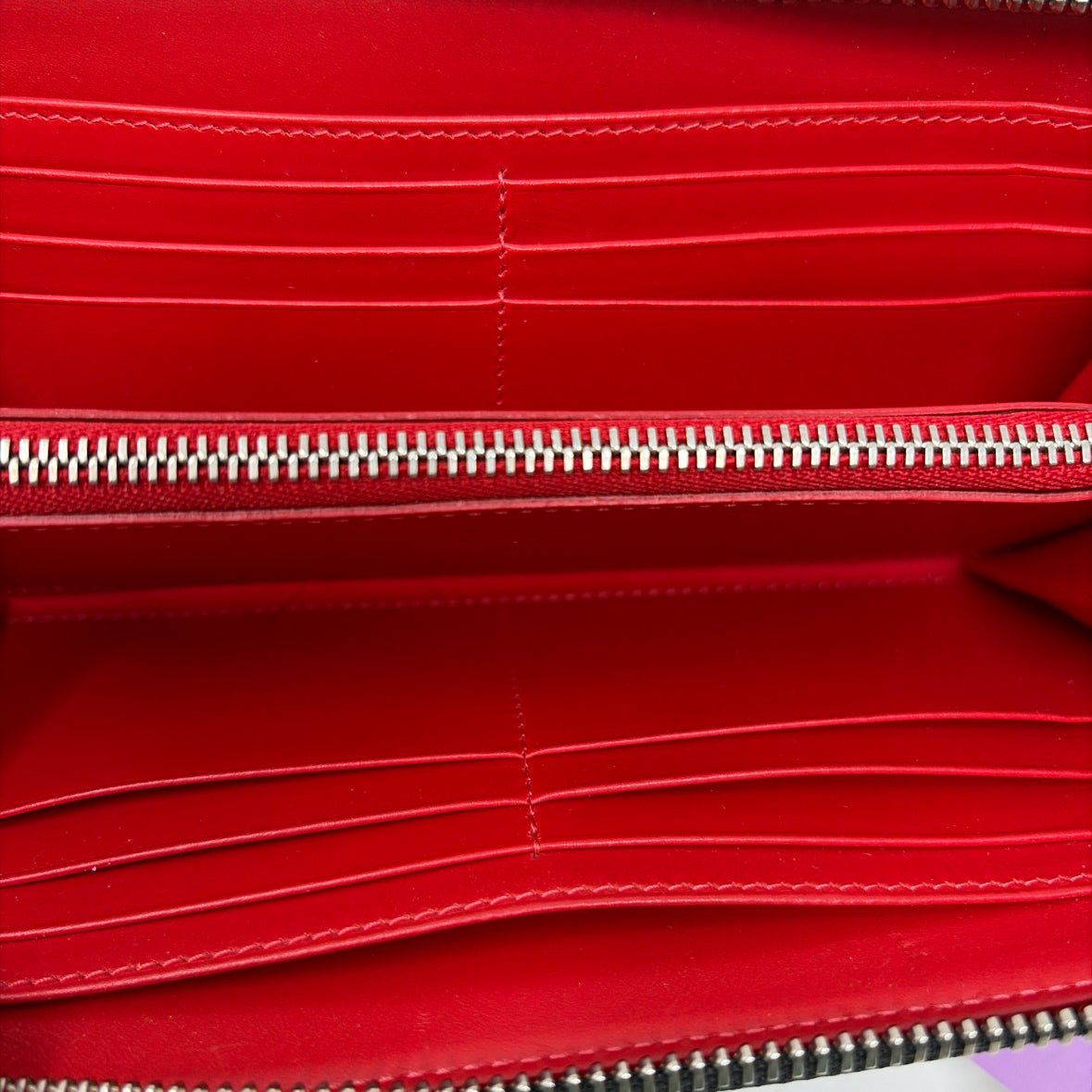 Pre-Owned Christian Louboutin Black Patent Designer Wallet