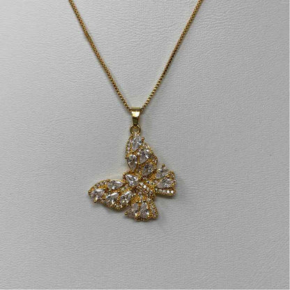 Gold Multi Metal Necklace