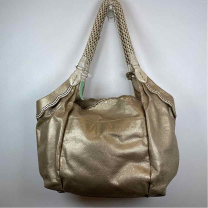 Pre-Owned Brighton Gold Leather Handbag