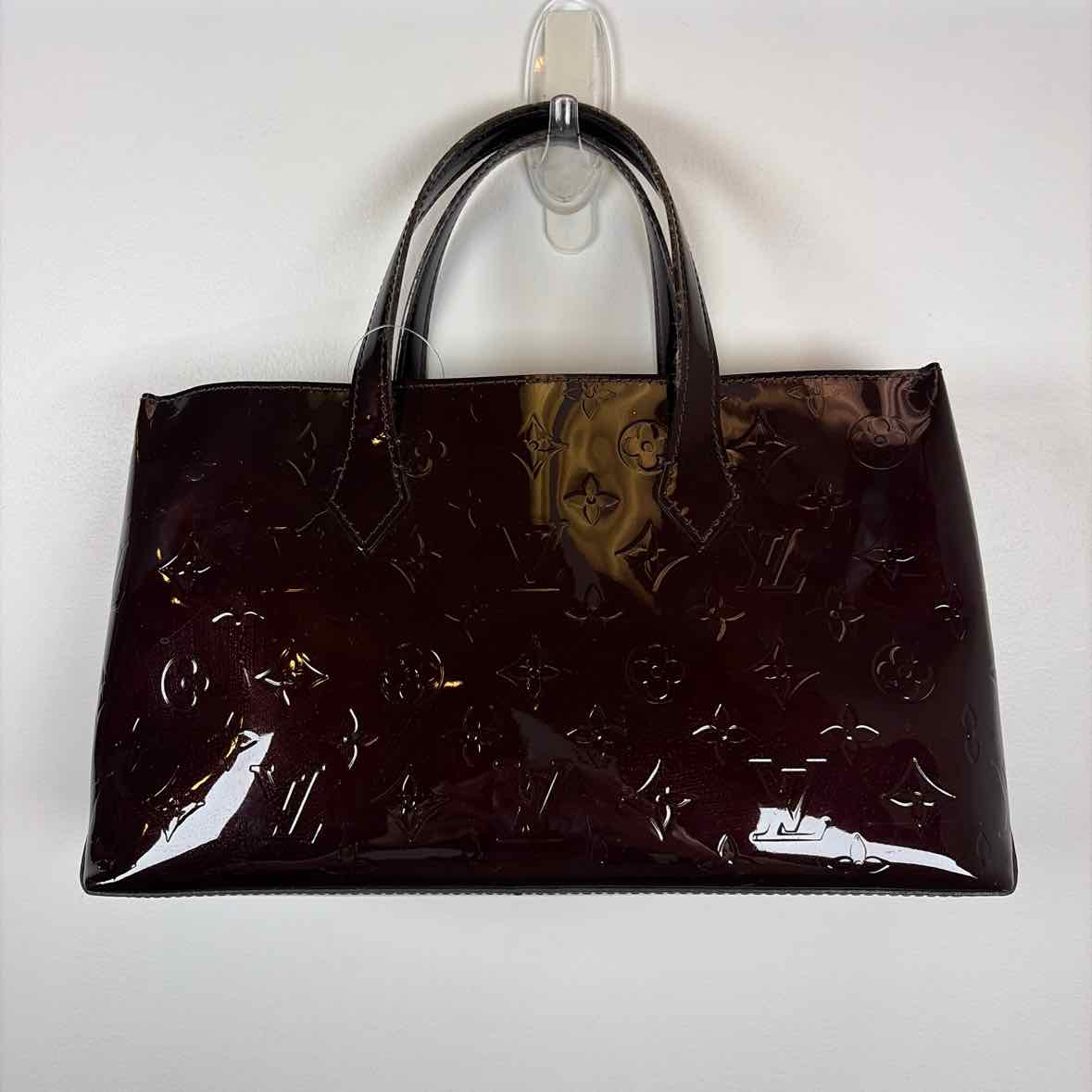 Pre-Owned Louis Vuitton Burgundy Patent Designer Handbag