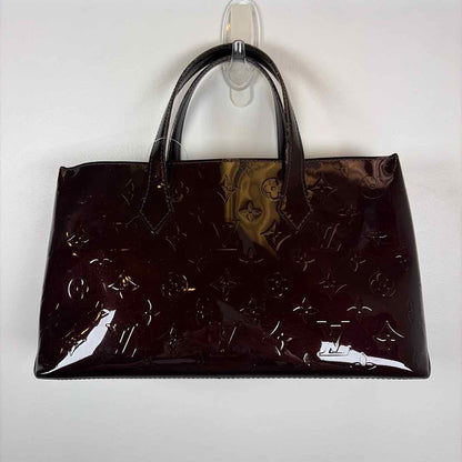 Pre-Owned Louis Vuitton Burgundy Patent Designer Handbag