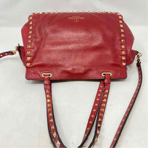 Pre-Owned Valentino Red Leather Designer Handbag