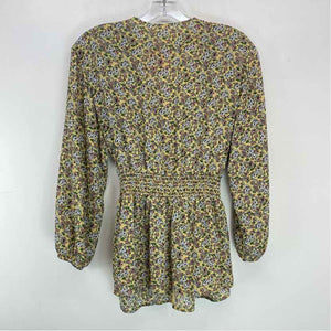 Pre-Owned Size L Max Studio Yellow Floral Top