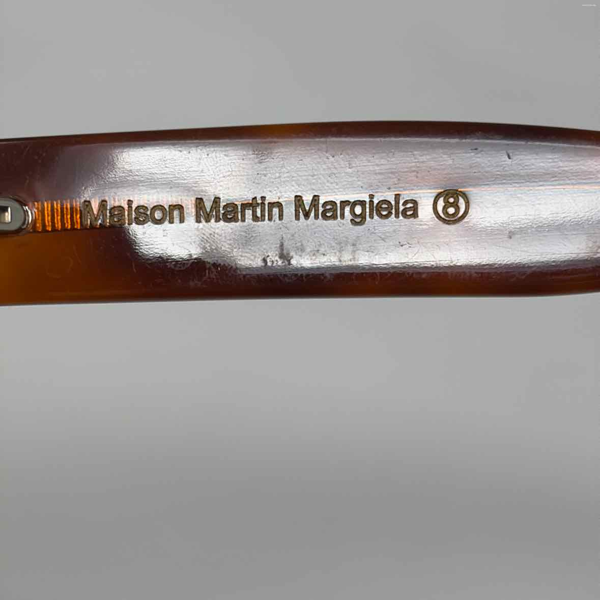 Pre-Owned Maison Margiela Brown Plastic Designer Sunglasses