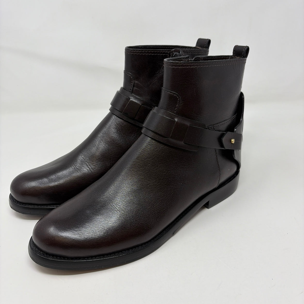 Pre-Owned Shoe Size 7 Tory Burch Brown Booties