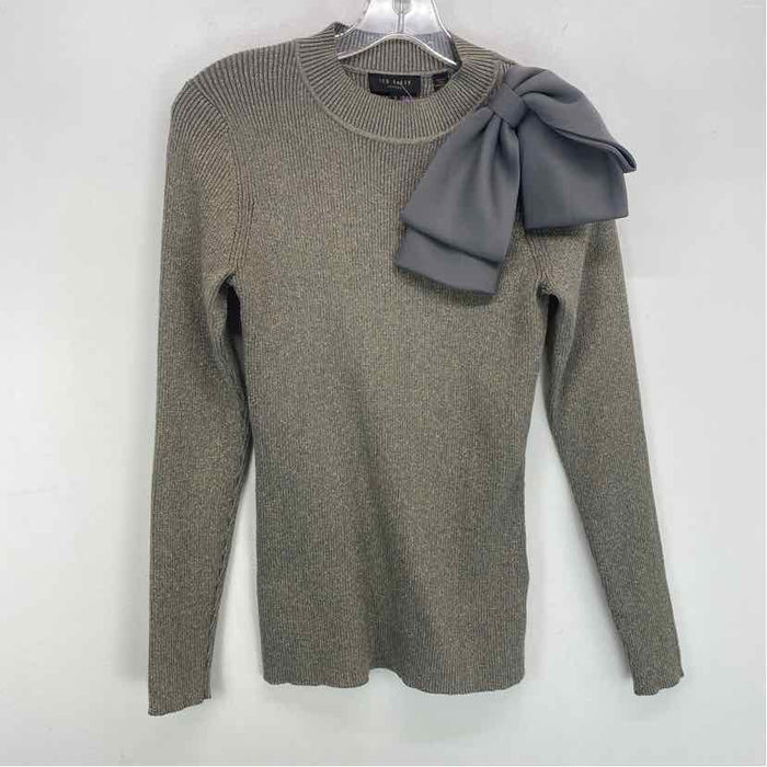 Pre-Owned Size 2/S Ted Baker Gray Sweater