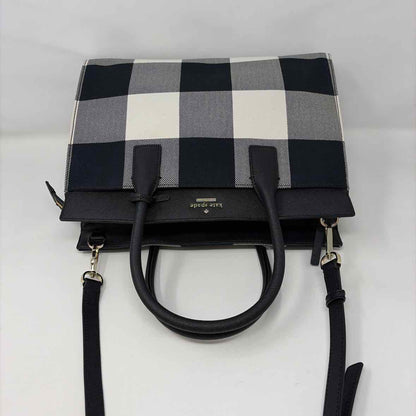 Pre-Owned Kate Spade Black/White Leather Handbag