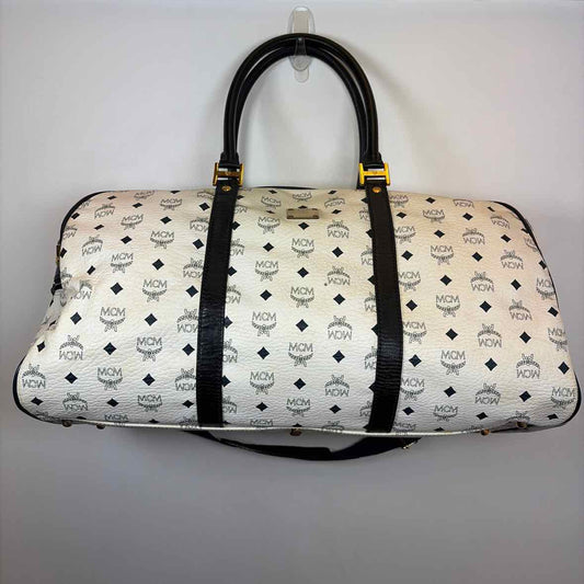 Pre-Owned MCM White Leather Designer Handbag
