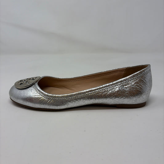 Pre-Owned Shoe Size 8 Tory Burch Metallic Flats