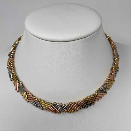 Tri Metal Metal Necklace