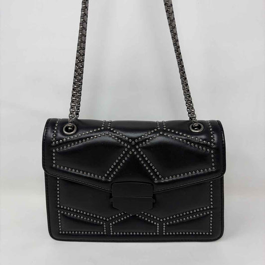 Pre-Owned Boutique Black Pleather Handbag