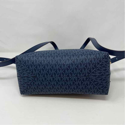 Pre-Owned Michael Kors Blue Coated Canvas Handbag