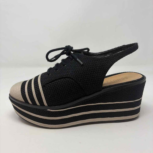 Pre-Owned Shoe Size 9 Schutz Black/White Wedge