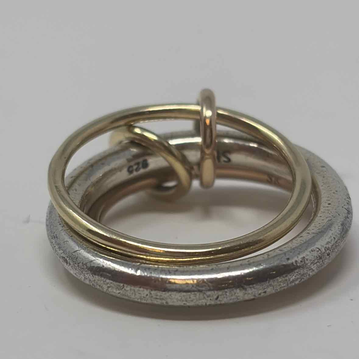 Pre-Owned Spinielli Kilcollin Silver/Gold Sterling Designer Jewelry