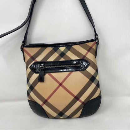 Pre-Owned Burberry Plaid Canvas Designer Handbag