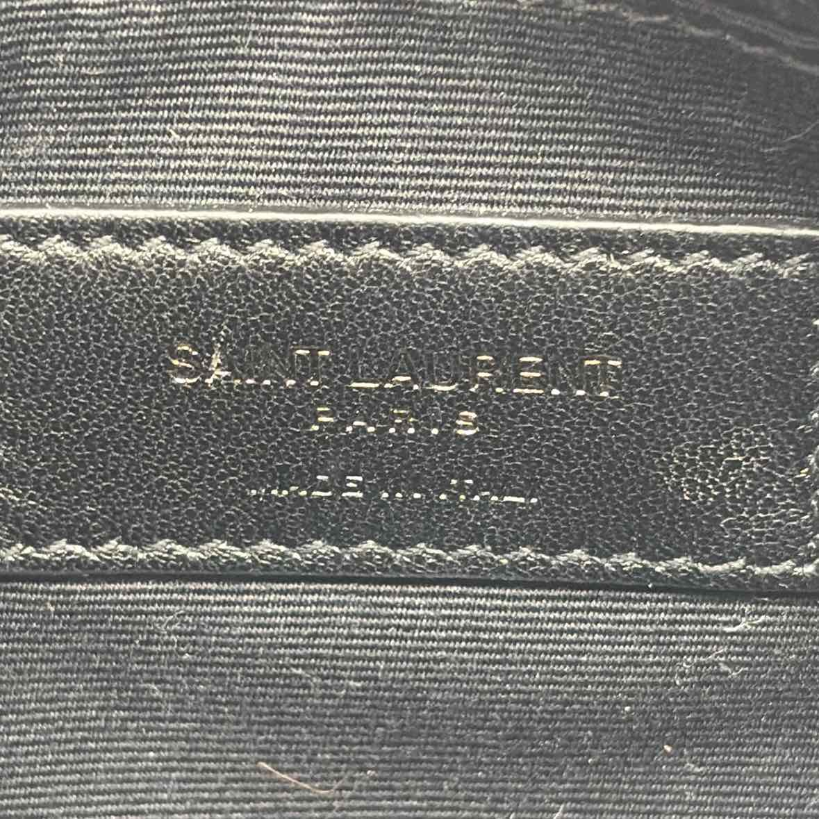 Pre-Owned Saint Laurent Black Leather Designer Handbag