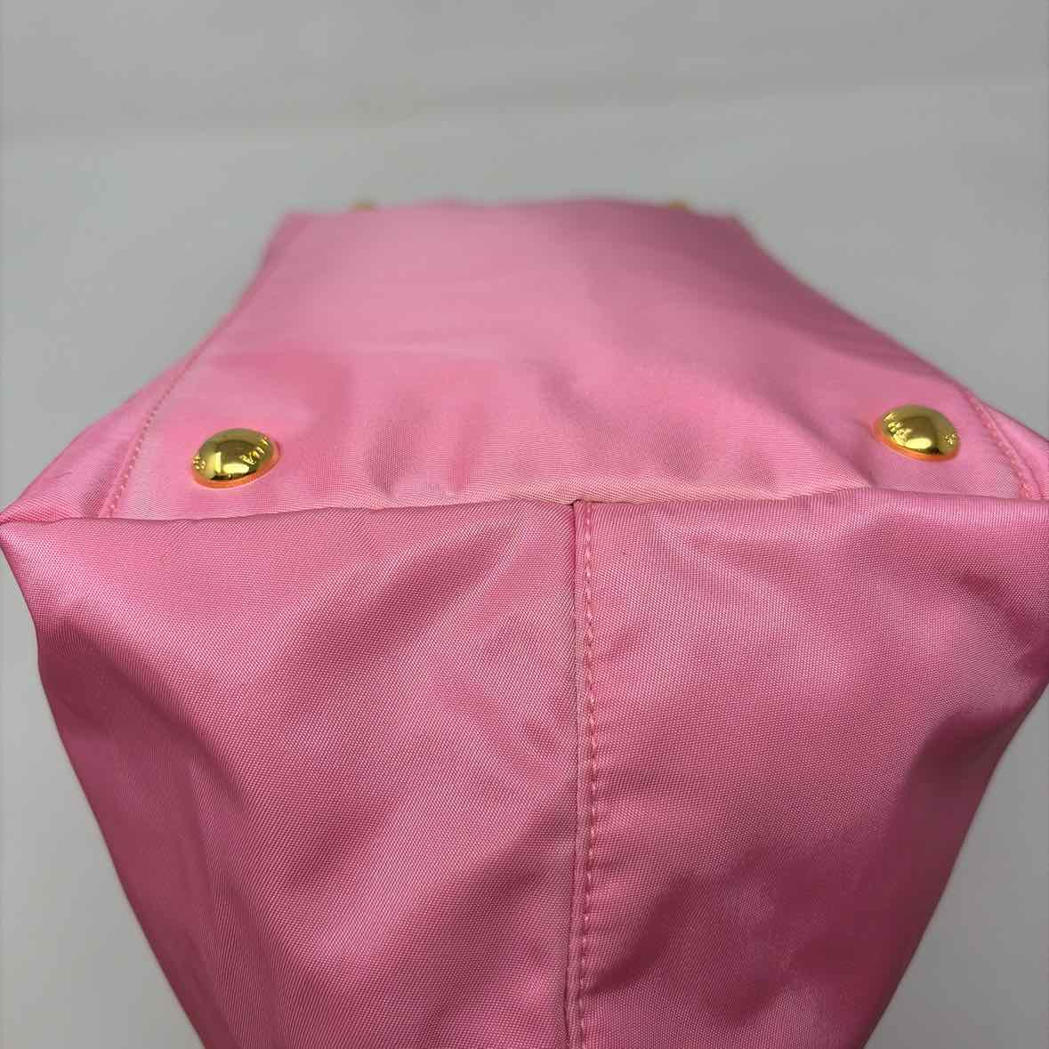 Pre-Owned Prada Pink Nylon Designer Handbag