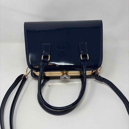 Navy Patent Handbag