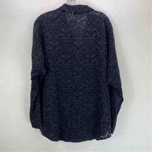 Size L GO Silk Navy Top