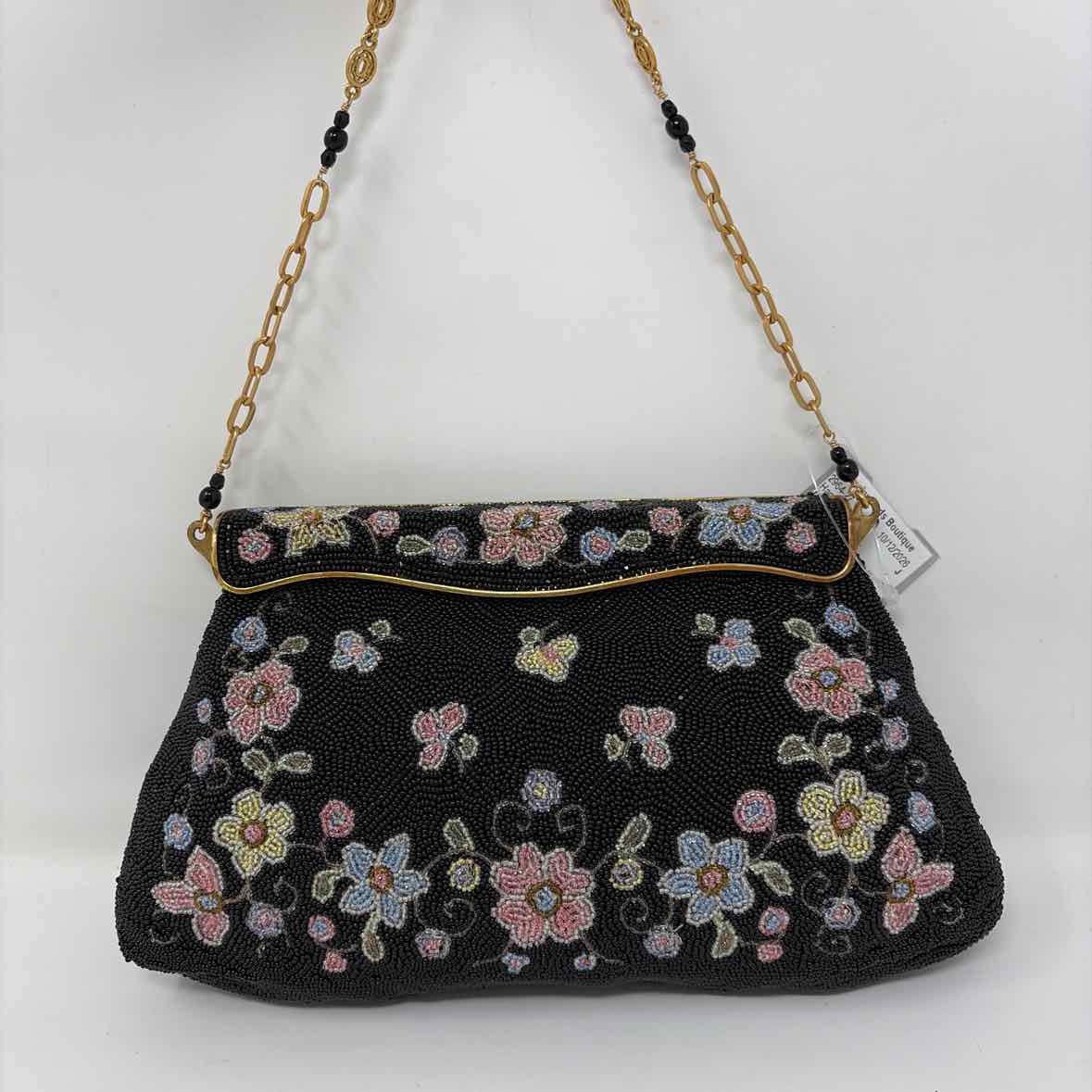 Pre-Owned Denise Francelle Black Multi Beaded Handbag