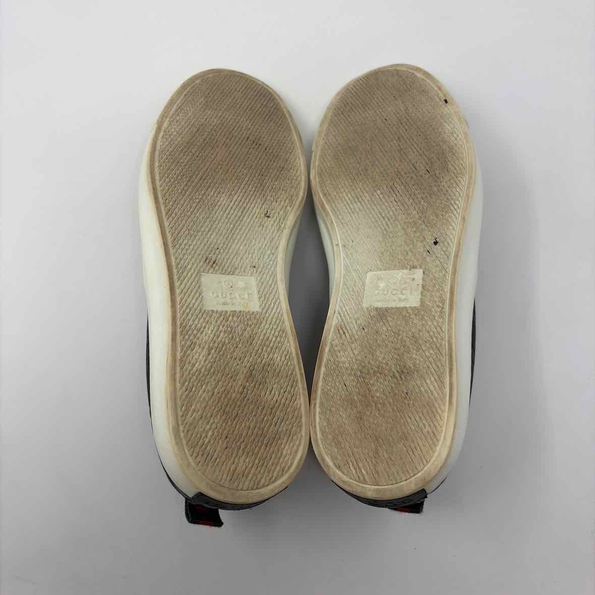 Pre-Owned Gucci Black Leather Shoe Size 7.5 Designer Shoes