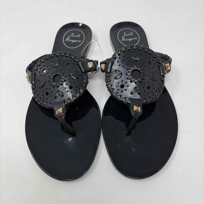 Pre-Owned Shoe Size 6 Jack Rogers Black Sandals