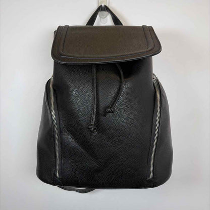 Pre-Owned Aqua Black Leather Handbag