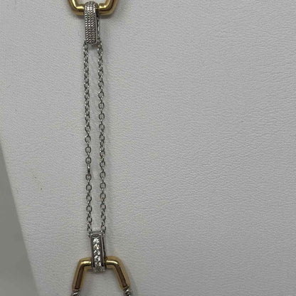 Pre-Owned Boutique Silver/Gold Chains Necklace