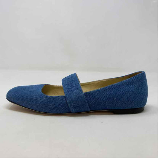 Pre-Owned Jimmy Choo Denim Denim Shoe Size 8.5 Designer Shoes