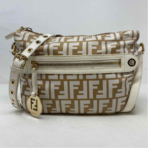 Pre-Owned Fendi Tan Nylon Designer Handbag