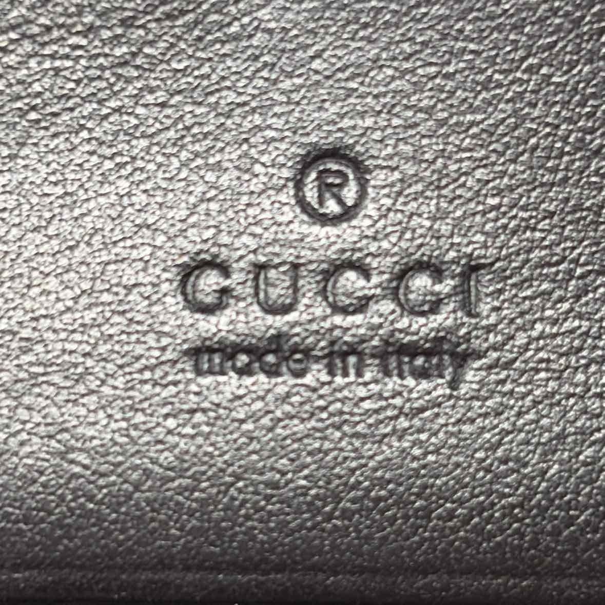 Pre-Owned Gucci Black Leather Designer Wallet