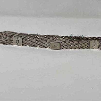 Pre-Owned Gucci Silver Metal Designer Belt