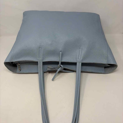 Pre-Owned Made in Italy Light Blue Leather Handbag
