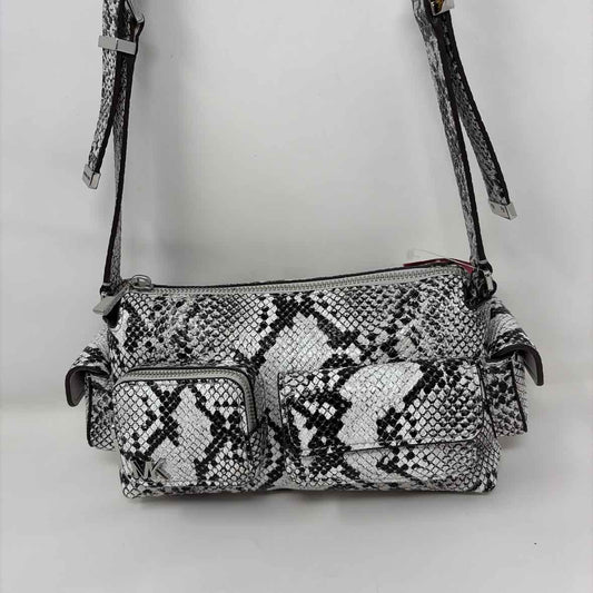 Pre-Owned Michael Kors Black/White Leather Handbag