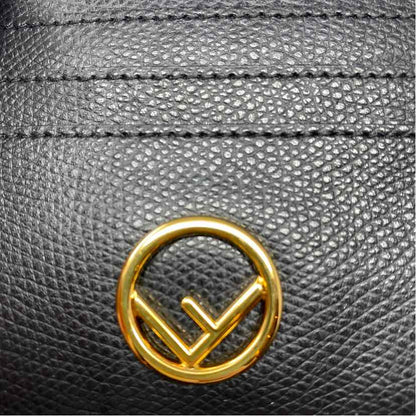 Pre-Owned Fendi Black Leather Designer Wallet