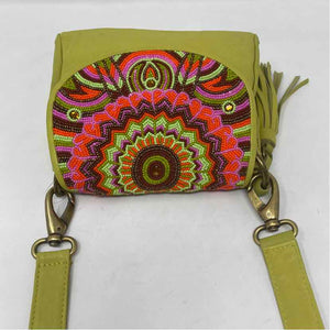 Pre-Owned Mary Frances Chartreuse Leather Handbag