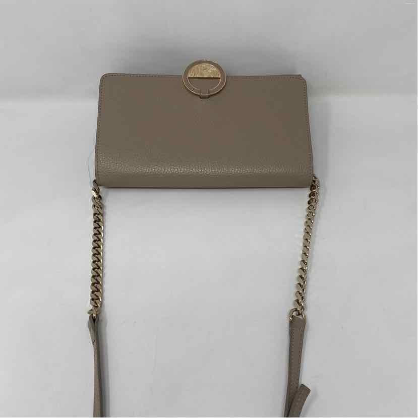 Pre-Owned Versace Collection Taupe Leather Handbag