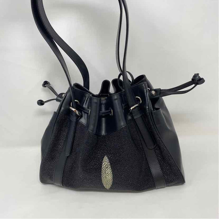 Pre-Owned Nin Raye Black Leather Handbag