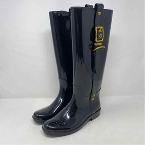 Pre-Owned Shoe Size 6 Coach Black Rainboots