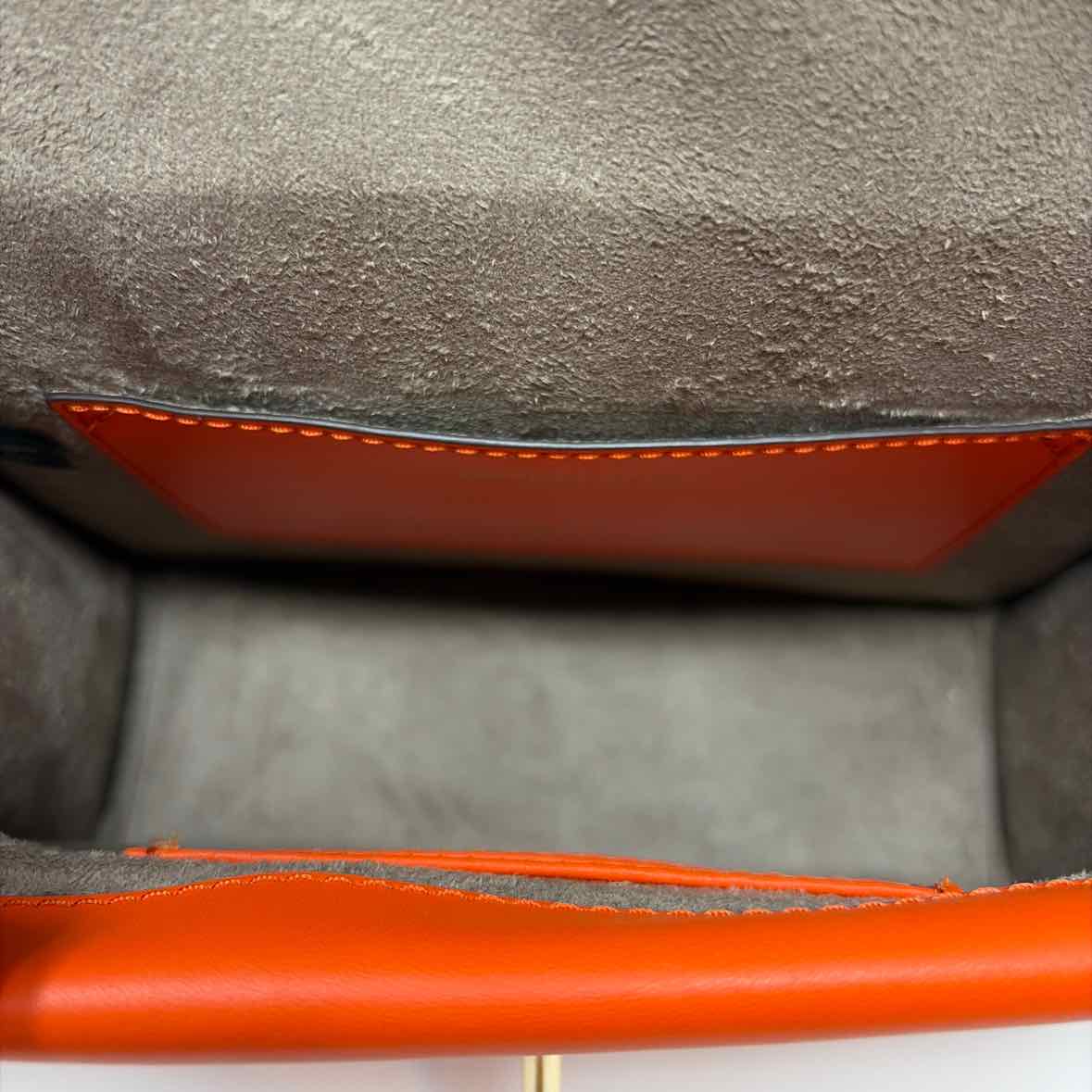Pre-Owned Michael Kors Orange Coated Canvas Handbag