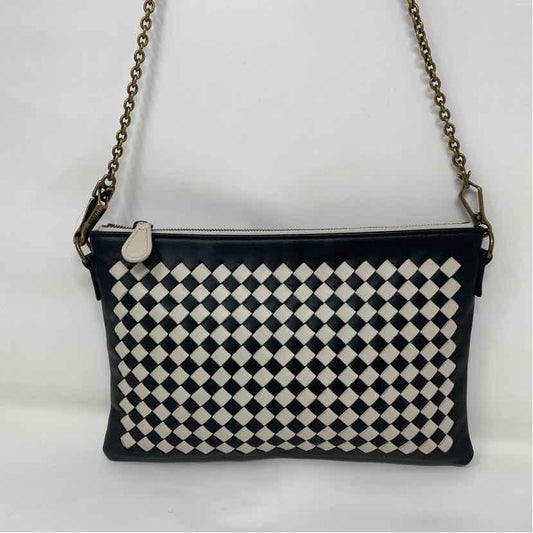 Pre-Owned Bottega Veneta Black/White Leather Designer Handbag