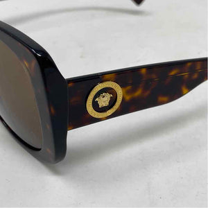 Pre-Owned Versace Brown Plastic Designer Sunglasses