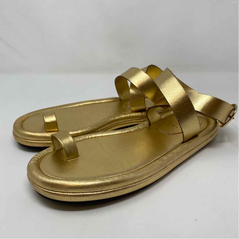 Pre-Owned Shoe Size 9.5 Tibi Gold Sandals
