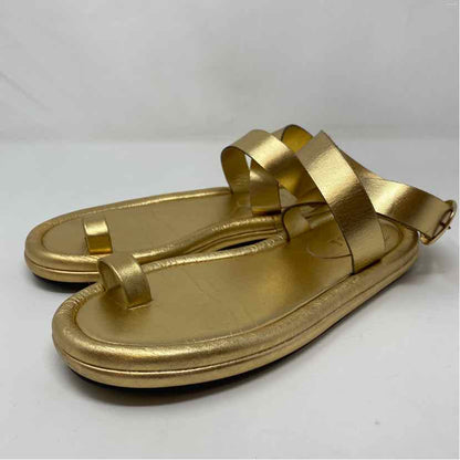 Pre-Owned Shoe Size 9.5 Tibi Gold Sandals