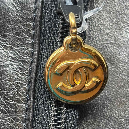 Pre-Owned Chanel Black Leather Designer Wallet