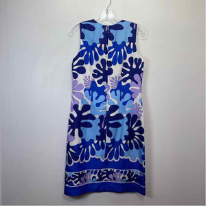 Pre-Owned Size 4/S J McLaughlin Blue Multi Casual Dress