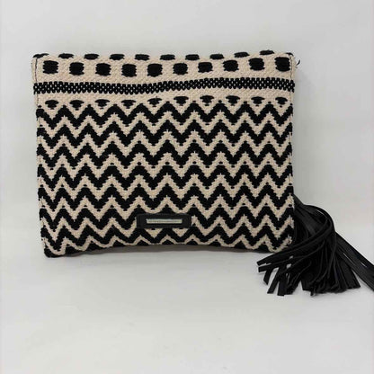 Pre-Owned Rebecca Minkoff Black/White Fabric Handbag